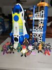 2008 Imaginext Space Shuttle- Lights and Sound Work! + 12 Rare Figures 🔥