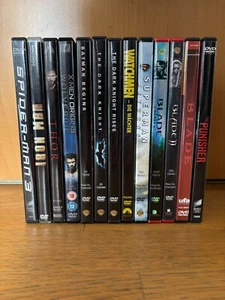 DVD Konvolut Superhelden Marvel DC Blade Batman Superman Punisher Spider-Man MCU - Bild 1 von 1