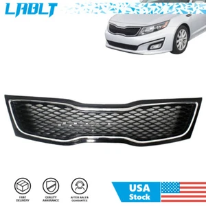 LABLT Front Bumper Upper Grille Chrome Mesh Trim Grill For 2014-2015 Kia Optima - Picture 1 of 4
