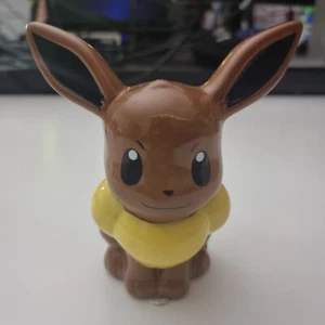 Pokemon Eevee 5" Ceramic Coin Piggy Bank 2016 Rare - Imagen 1 de 4