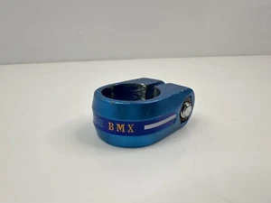 Vintage Tange SC-1 BMX Racing Forged Seatpost Clamp 1” Blue Japan HTF - Picture 1 of 7