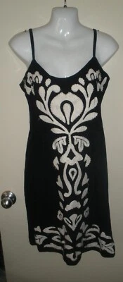 #1240 Misses Dress M INC International Concepts Black Stretch Modal Pima Cotton - Image 1 of 4