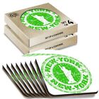 8 x Boxed Square Coasters - New York USA America Travel Stamp  #5922