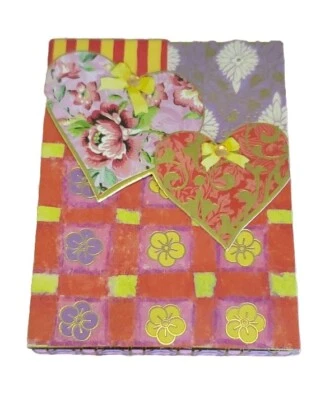 Punch Studio Gold Foil Jewel Embellished Mini Pocket Notepad Bow Heart Rose Love - Image 1 of 4