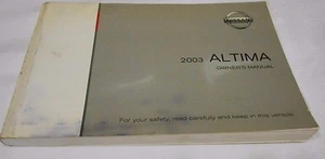 2003 NISSAN ALTIMA S, SE, SL, BASE SEDAN OWNER'S MANUAL. GOOD USED CONDITION - Picture 1 of 3