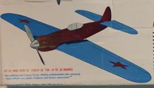Model of the Sterling Yak-9 Profile Control Line .19 to .35 Short Kit - NEW - Picture 1 of 4