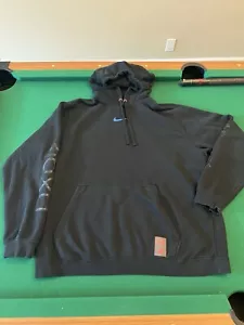 Paul George Hoodie Mens XXL Black Center Swoosh Nike Play Station BV7798 010 - Picture 1 of 10