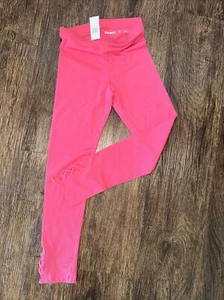 Old Navy Leggings Girls Medium 8 Pink Cropped Laced Stretch Active - Picture 1 of 3