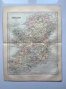 Antique map of Ireland 1876 Chambers's Encyclopedia - Picture 1 of 6