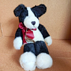 Boyds Bears In The Attic Philo Puddlemaker Plush Black White Stuffed Animal Dog