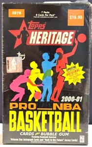 2000-01 Topps Heritage Basketball Sealed Retail Blaster Box - Picture 1 of 6