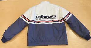 Medium - RARE 1980’s ROTHMANS PORSCHE RACING TEAM QUILTED JACKET - Picture 1 of 16