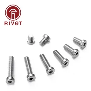 M6 M8 M10 Hexagon Thin Low Short Profile Head Allen Cap Screw Bolt 50/100 PCS - Picture 1 of 10