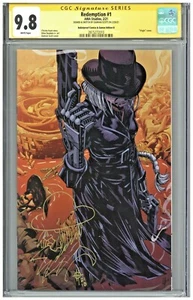 Redemption #1 CGC 9.8 SS Bulletproof Edition B Damion Scott Sig Sketch Virgin  - Picture 1 of 2