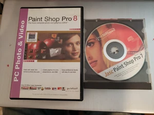 Paint Shop Pro 8 PC Photo & Graphics Editor 2 Jasc discs that are good - Picture 1 of 4