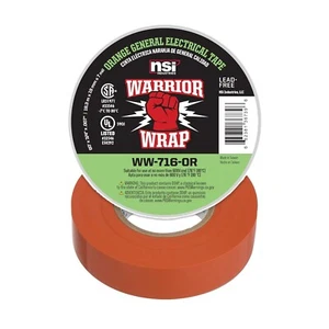 NEW WarriorWrap General 3/4 in. x 60 ft. 7 mil Vinyl Electrical Tape - Picture 1 of 11