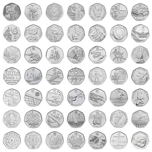 50p Coins Circulated/Uncirculated UK & Territories Olympics Beatrix Potter Fifty - Picture 1 of 149
