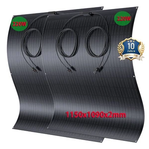 (0% MwSt) Balkonkraftwerk 440W Flexibel Solarmodule Photovoltaik PV Solarpane - Bild 1 von 23