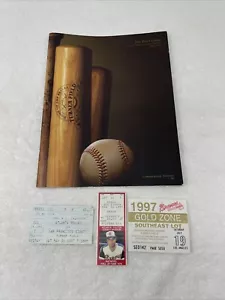 FIRST GAME (ATLANTA BRAVES) AT TURNER FIELD APRIL 4, 1997 COMMEMORATIVE PROGRAM - Picture 1 of 14