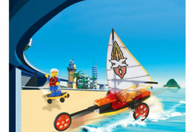 LEGO 6734 Beach Cruiser Without Instructions Vintage Rare Island Xtreme Stunts