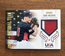 Coby Weaver 2012 USA Baseball Game Worn Patch #20 15U National Team 20/35