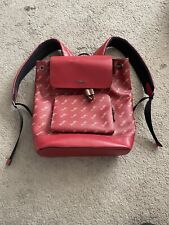 RARE RED COACH TURNER BACKPACK WITH HORSE AND CARRIAGE DOT PRINT BAG C4135