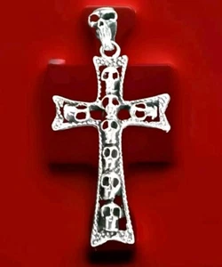 Erick's Sterling Silver Skulls Cross Taxco.925  - Picture 1 of 8
