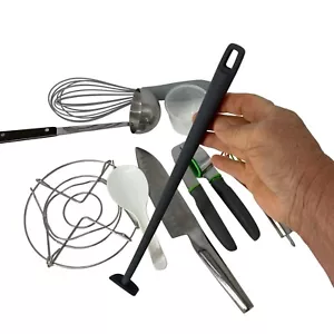 Lot of Mixed Kitchen Utensils Vitamix Scraper Garlic Press 5015 knife ladle - Picture 1 of 7