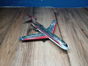 Vintage American Airlines 727 Boeing Tinplate friction 7" made in JAPAN Airplane - Picture 1 of 12