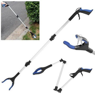 MARKENLOS 109cm Greifzange Müllzange Greifhilfe Greifarm Müll Greifer Abfall Zange Magnet