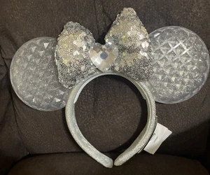 2025 Disney Parks Cinderella 75th Anniversary Ears Headband New With Out Tag - Picture 1 of 6