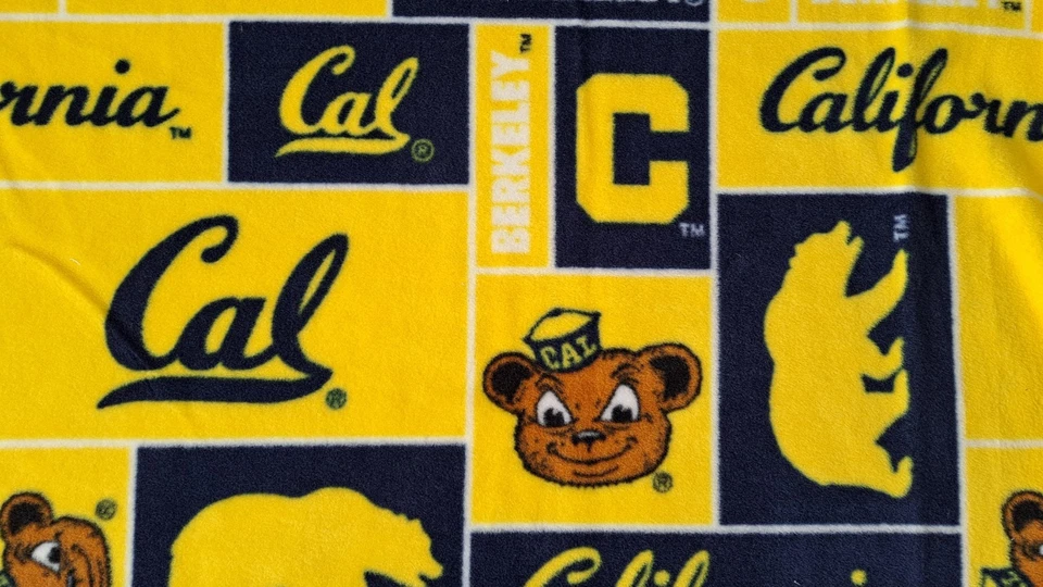 JOANN FABRIC Licensed Sports Team Fleece fabric by the yard UC BerkeleyCal Bears - Image 1 of 1