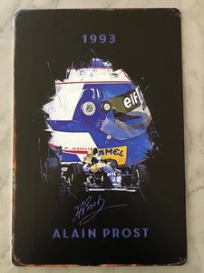 Alain Prost 1993 Camel Formula 1 Tin Sign 20x30cm New F1 Racing Decor - Picture 1 of 1