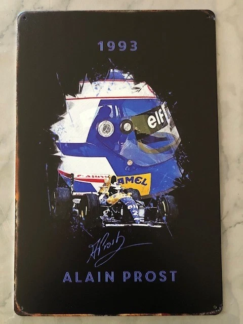 Alain Prost 1993 Camel Formula 1 Tin Sign 20x30cm New F1 Racing Decor - Image 1 of 1