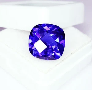 Natural Blue Sapphire Certified Loose Gemstone  10 Ct Cushion Shape Gems G122 - Picture 1 of 13