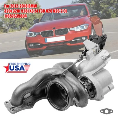 Turbo Turbocharger For 2012-2018 BMW 320i 328i 528i X3 Z4 F30 N20 N26 2.0L - Image 1 of 4