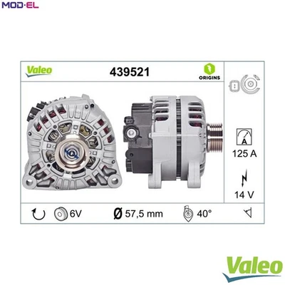 ALTERNATOR 439521 FOR PEUGEOT PARTNER/FURGON/Box/Body/MPV/Van/PATAGONICA/TEPEE - Image 1 of 4