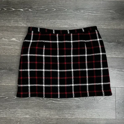 Minifalda vintage antigua azul marino mezcla de lana a cuadros tartán 16 Academia Y2K 00s vacaciones Foto 1 de 4