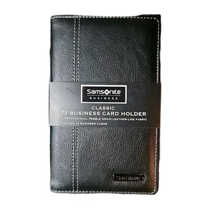 SAMSONITE Business Card & Credit Card Holder, 72 Card Capacity - Picture 1 of 2