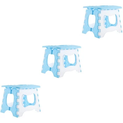  3 PCS Hocker Kunststoff Tritthocker Klappbar Kompaktstuhl Heimhocker - Bild 1 von 4