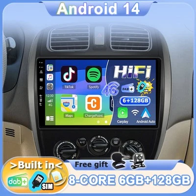Android 14 For Mazda 323 BJ/Familia 1998-2003 Car Stereo GPS DAB+CarPlay QLED BT - image 1 of 4