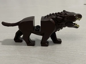 Lego Der Hobbit Herr der Ringe dunkelbraun Warg mit schwarzer Nase - Bild 1 von 5