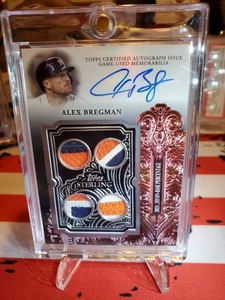 2023 Topps Sterling - Sterling Swings Autograph Relics Alex Bregman #SWAR-BRG... - Picture 1 of 6