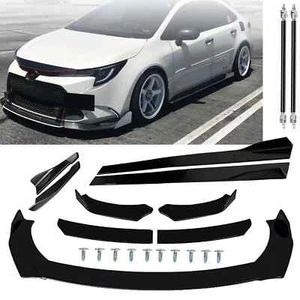 For Corolla SE LE Front Rear Bumper Lip Spoiler Body Kit Splitter Side Skirt - Picture 1 of 19