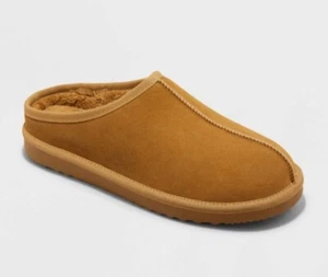 Men’s Cruz Genuine Suede Clog Slippers Size 8 Brown Goodfellow - Picture 1 of 7