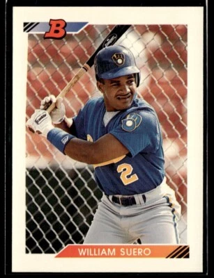 1992 Bowman #181 William Suero Milwaukee Brewers - Image 1 of 2
