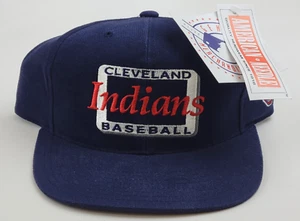 Neu mit Etikett! Vintage blau American Needle Cleveland Indians Baseball Snapback Mütze Kappe - Bild 1 von 7