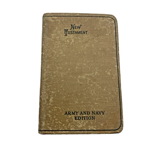 1917 WWI NEW Testament POCKET Bible U.S. ARMY NAVY EDITION religious book - Picture 1 of 12