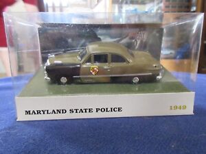 1:43 Maryland State Highway Patrol Police 1949 Ford Tudor White Rose