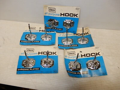 GANCHOS CROMADOS ECKO VINTAGE NOS APROX. 1970 Foto 1 de 4